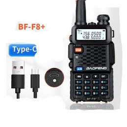 Originele Baofeng BF-F8+ Walkie Talkie Type-C opladen Dual Band VHF UHF SMA-F TWEEDE RADIO BF F8+ F8 Comunicador Ham CB FM Radio SOS Range HF Transceiver Vs UV-5RR