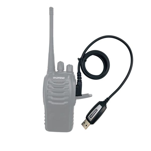 Câble de programmation USB Baofeng original avec CD de logiciel de lecteur pour Radio Walkie Talkie UV-5R BF888S UV-82 A58S UV-S9