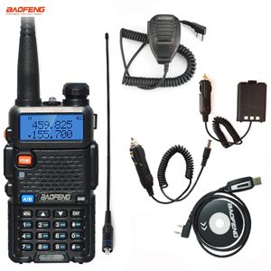 Originele Baofeng UV5R FM Walkie Talkie 5W Portable Ham Amateur CB Radio Dual Band VHFUHF Transceiver Two Way Radios Hunting 240510
