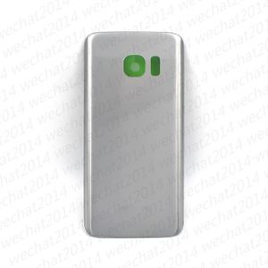 100 PCS Batterie Porte Arrière Logement Couverture En Verre Couverture Pour Samsung Galaxy S7 G930P S7 Bord G935P G935F avec Adhésif Autocollant gratuit DHL