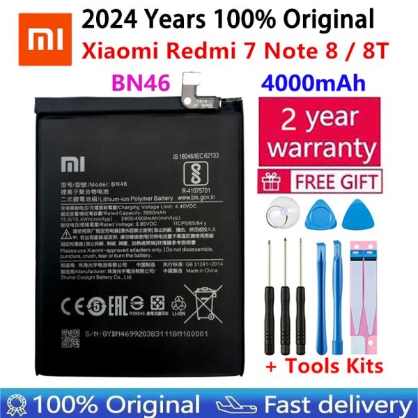 Batterie d'origine pour Xiaomi Mi Redmi Note Mélange max 2 3 K20 A2 A3 3S 3X 4 4X 4A 5 5A 5S 5X M5 6 6A 7A 8T 8T 9T SE PRO PLUS LITE