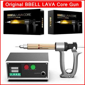 Original BBELL LAVA Core Carts Filler 25ml 50ml For Vape Cartridges Oil Filling Machine Semi Automatic Injection Gun 100% Authentic Cake D8 Grease gun