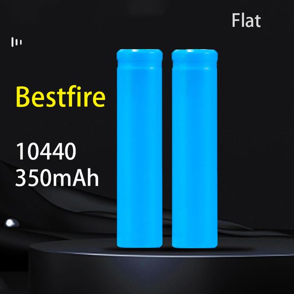 Original Bestfire 10440 350mAh 3.7V tête pointue/plate rechargeable batterie au lithium fabricant ventes directes batterie sûre stable intelligente