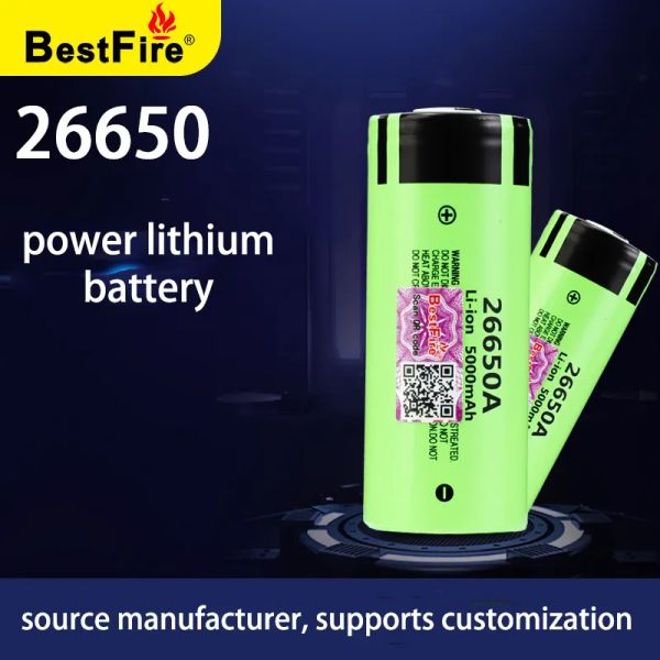 Batería Original Bestfire 26650 5000mAh 3,7 V batería de litio recargable corriente de descarga 25A IMR mejores baterías Fire