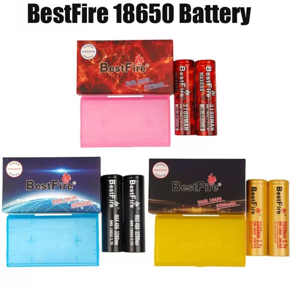 Batterie originale Bestfire blackcell 18650 3500mAh 3100 3200mAh 3.7V batterie au lithium rechargeable courant de décharge 40A IMR Best Fire batteries