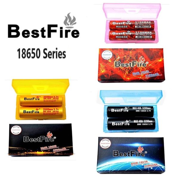 Batterie originale Bestfire BMR IMR 18650 3100mAh 60A 3200mAh 40A 3500mAh 35A 3.7V Batteries au Lithium rechargeables Mod en Stock