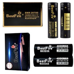 Originele BestFire BMR IMR 21700 4000mAh 60A 20700 3000mAh 50A Batterij Oplaadbare lithiumbatterijen voor Vape Mods Box 100% authentiek