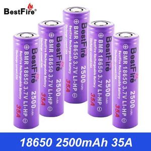 Batería de litio recargable BestFire 18650 2500mAh 35A 3.7V