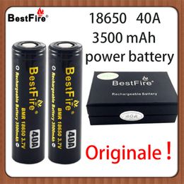 Original BestFire nouvelle batterie au Lithium BMR 18650 batterie rechargeable réelle 3500 mAh 40A 3.7 V batterie de puissance avec Code anti-contrefaçon