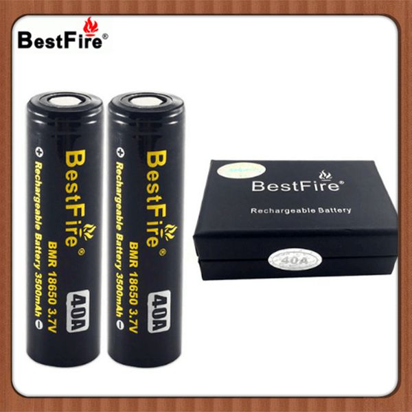 Original BestFire nouvelle batterie au Lithium BMR 18650 batterie Rechargeable 3500 mAh 40A 3.7 V batterie de puissance