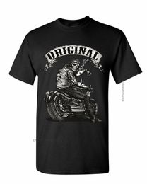 T-shirt Original avec crâne de motard pour hommes, Design d'été, Ride Or Die Route 66, moto Mc, 220712