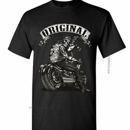Camisetas originales Biker Skull Ride Or Die Route 66 Motorcycle Mc Men Summer Design 220509