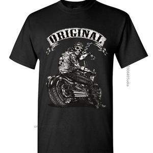 Originele Fietser Skull T-shirts Rit of Die Route 66 Motorfiets MC Mannen Zomer Design 220325