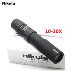 Originele verrekijker Nikula 1030x25 Zoom Monoculaire hoge kwaliteit Telescoop Pocket Binoculo Jacht Optische Prisma Scope geen statief 240312