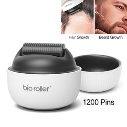 Bio G4 Derma Roller Miconeedle 1200 Pinde aiguille pour la barbe Growing Dermaroller Anti Acne C cicatrices Repoulure la peau de réparation de rides