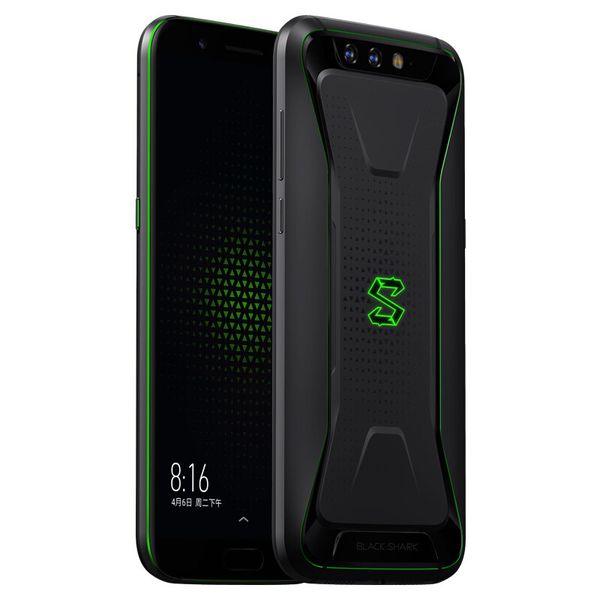 Téléphone portable d'origine Black Shark 4G LTE Gaming 6 Go de RAM 64 Go de ROM Snapdragon 845 Octa Core 5,99 pouces FHD 20MP ID d'empreinte digitale téléphone portable intelligent