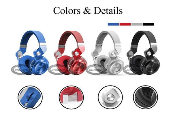 Original Bluedio T2 Bluetooth stéréo sans fil Bluetooth 41 casque Hurrican série sur l'oreille casque coloré 5021574