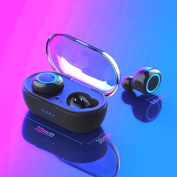 Écouteurs Bluetooth d'origine Y30 Y50 Y60 Hifi Sport In-auriculaire avec Mic Magnetic Design Touch Control Contruit Amélioration des écouteurs