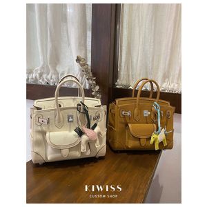 Bolsos de mano Bojin originales tienda en línea Love extravagance Canvas patchwork cuero Swift25 bolso de bolsillo portátil de alta gama con logotipo real