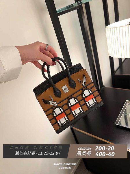 Bolsos de mano originales Bojin, tienda en línea, bolso Racechoice, alta costura de otoño e invierno para mujer, bolso de casa divertido y creativo, tendencia con logotipo real