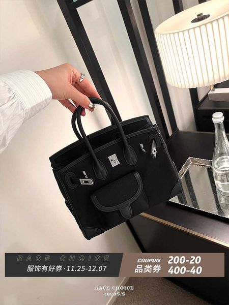 Bolsos de mano Bojin originales, tienda en línea, bolso Racechoice, bolso negro premium de alta capacidad para mujer, bolsillo de lona, nuevo modelo 2023 con logotipo real