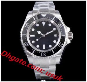 Relojes para hombre Reloj mecánico automático 44 mm azul / negro Dial Acero inoxidable Hebilla de tiburón Movimiento de fábrica Relojes de pulsera impermeables luminosos caja original