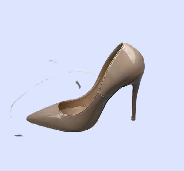 Box Box Femme Designer Dress Shoes High Heels Womens Luxurys Patent Leather Pumps Lady Wedding 6 8 10 12cm Heel1312044