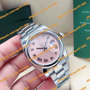 Boîte d'origine Montre pour femme Bracelet en acier pour femme 31 mm Cadran roma rose m278240-0013 Asie 2813 Move2993 Machine automatique 278240 Verre saphir Montre-bracelet moyenne