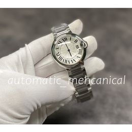 boîte d'origine Montre Femme 33mm Acier Inoxydable Quartz Mouvement Heure Aiguille Montre Populaire Étanche Multifonctionnel Verre Saphir Couple Montre-Bracelet