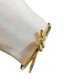 Pulsera de nudo ligero Mijin chapada en oro de marca Original, edición alta CNC, elegante y con estilo con revestimiento grueso