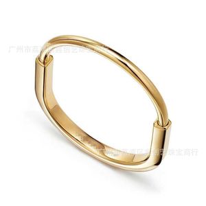 Marque originale TFF TFF Horseshoe Titanium Steel Bracelet Gold Rose Fashion Personnalize Bijoux Open avec logo