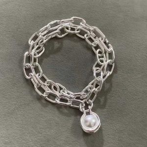TFF – Bracelet de perles en argent pur 925, marque originale, corps complet, à la mode, polyvalent, sensation avancée