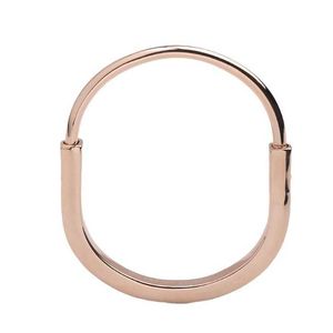 Originele merk TFF-slotarmband Damescollectie Sieraden Lichte luxe mode Gegalvaniseerd 18k roségoud