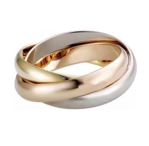 Originele merk Trinity Love Designer Rings For Women V-Gold Rings Three Color Cross Parp