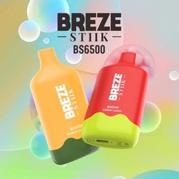 Original Breze Stiik BS 6500 bouffées cigarette électrique jetable vape jetable PODS jetables mieux que tornado bingo 8000 bouffées