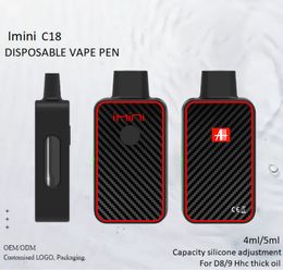 C18 C18 4ML 5 ml stylos à vape jetable imini E Cigarettes Vapes Kits Starter Kits D8 D9 D10 HHC PODS VIDE dans Battery