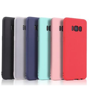 Coques de téléphone couleur bonbon d'origine pour Samsung Galaxy S8 S9 S10 S20 Plus S21 Pro Note 8 9 10 20 couverture arrière de téléphone Ultra mince