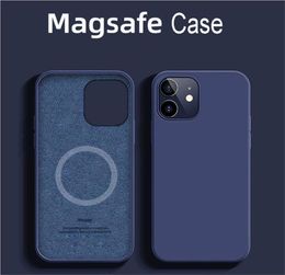 Оригинальный чехол для iPhone 12 Pro Case Mag Safe с беспроводной зарядкой, жидкий силиконовый чехол для iPhone 12 Pro Max Animation2237747