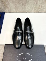 Classic 5A Black Vow Vow Genuine Geat Cuir Men Oxford Chaussures Slip on Cap Toe Robe de créateurs de créateurs de crocodiles formels pour Business Office