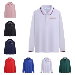 Chemise classique d'origine Polo Luxury Mens et T-shirt à manches longues décontractées pour femmes T-shirt à manches longues