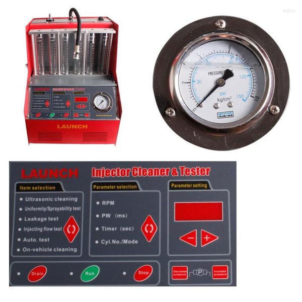 Probador original del limpiador del inyector de 6 tarros CNC-602A con el panel inglés CNC602A