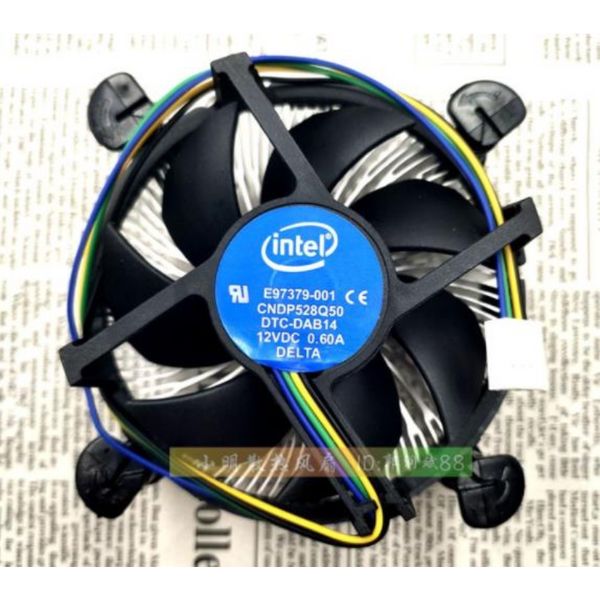 Ventilateur de refroidissement d'origine pour Intel E97379-001 E97379-003 Core I3/i5, prise 12V, 0,60 a, 775 broches, 1150/1155/1156, ventilateur CPU