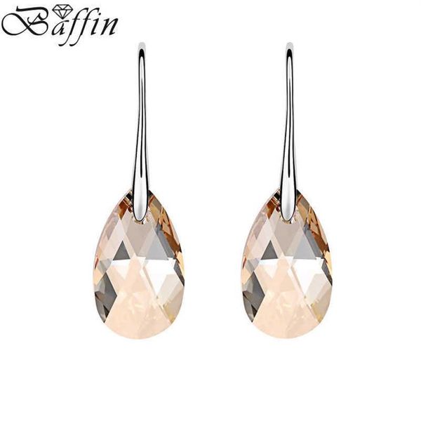 Boucles d'oreilles classiques en cristal SWAROVSKI, originales, pendantes en strass, bijoux suspendus, cadeau de fête des mères pour femmes, 297A