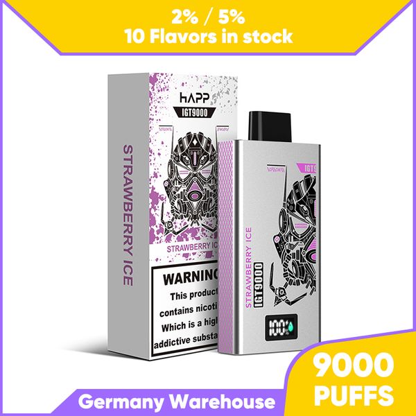 Original Crystal Pro Max Puff 9000 bouffées de vape jetable bouffée de vapoteur 9k Pod E batterie rechargeable 650mAh 14ml cigarettes électroniques