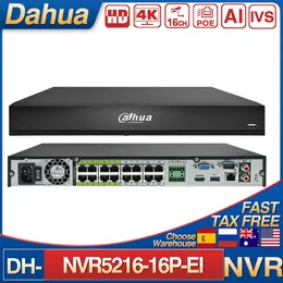 Original Dahua NVR5216-16P-EI 32MP 16CH 16POE 2HDDS WIZSENSE NVR AI4K 2HDD ACUPICK Network Video Recorder