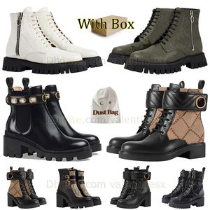 Originele Desert Boot Mratin-laarzen voor dames Enkelrits Leren laars Combat laars Hoge hak Oxford schoen Veterlaars Rubberen laars Snowboots Buitenzool laars met doos