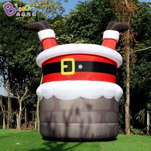 Chimenea inflable decorativa de diseño Original de Papá Noel, decoración navideña de dibujos animados para fiestas de Navidad, eventos, juguetes deportivos