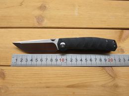 Origineel ontwerp GrapesFish zakmes D2 Blade Flipper Bearing G10 handvat EDC Tactical Combat Camping Tools Pocket Sport