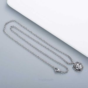 Origineel ontwerp luxe ketting mode klassiek dubbele g zilver leeuw hoofd Valentine039S cadeau rechte sieraden ontwerper hanger 1995484