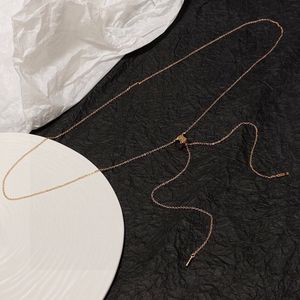 Originele Designer Girls Women Celinity Hanger Ketting Elegant Letter Logo Engrave Chain Fashion Jewelry Lady Party AC3F